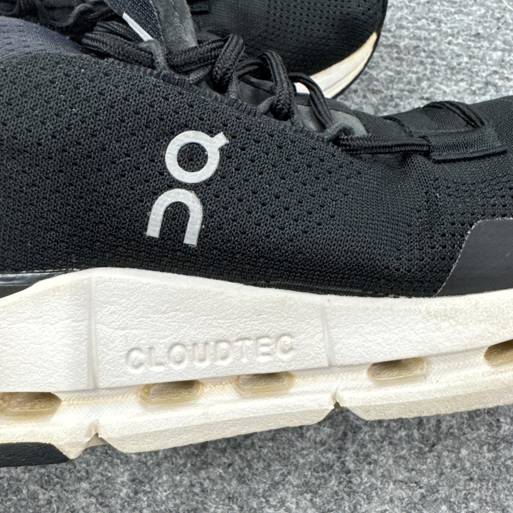 On Running Shoes Womens Size 7.5 Black CloudTec Running Sneakers Athletic Mesh - Picture 8 of 12